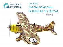 1/32 Fiat CR.42 3D-Printed & color Interior