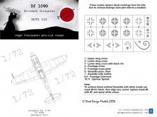 1/72 Messerschmitt Bf-109G-6 National Insignia mask for Hasegawa