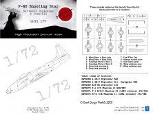 1/72 Lockheed RF-80/P-80 Shooting Star National Insignia mask