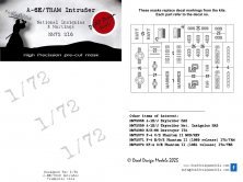 1/72 Grumman A-6E/TRAM Intruder National Insignias mask