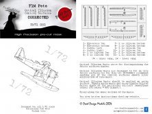 1/72 Mitsubishi F1M2 Pete Control Surfaces masks