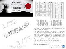 1/72 Mitsubishi G3M2/G3M3 Type 96 Nell Control masks
