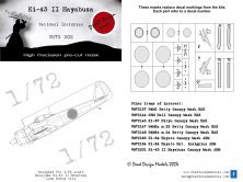 1/72 Nakajima Ki-43-II Hayabusa National Insignia for Arma Hobby
