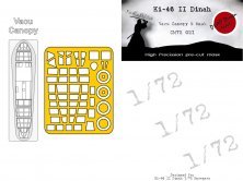 1/72 Mitsubishi Ki-46-II Dinah canopy and mask for Hasegawa
