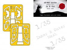 Bell/Boeing AH-64D Apache 1/35 mask for Takom