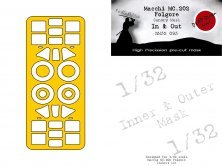 1/32 Macchi C.202 Folgore paint mask inside and outside