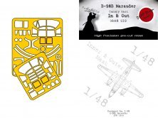 1/48 Martin B-26B Marauder canopy frame paint mask