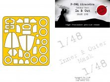 1/48 Bell P-39Q Airacobra paint mask in & outside for Arma Hobby
