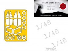 1/48 Convair F-106A Delta Dart mask for Monogram and Revell