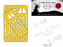 1/48 Convair F-106B Delta Dart mask for Trumpeter