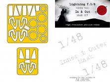 1/48 BAC/EE Lightning F.1/2/6 mask for Airfix