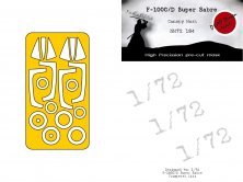 1/72 North-American F-100D Super Sabre mask for Trumpeter