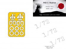 1/72 Douglas F4D-1 Skyray mask for Tamiya