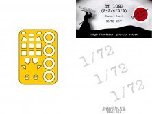 1/72 Messerschmitt Bf-109G-6 mask for Eduard 1/72 Messerschmitt Bf-109G-6 mask for Eduard