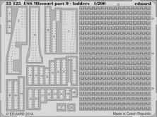 SET 1/200 USS Missouri part 9  ladders (TRUMP)