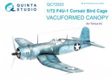 1/72 Vacu canopy F4U-1 Corsair Bird cage