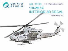 1/35 AH-1Z Interior for Academy for with resin parts