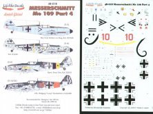 Lifelike 1/48 Messerschmitt Bf-109E/Bf-109G Part 4 D�cals