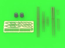 1/350 Sms Viribus Unitis masts, yards and other turned and resin