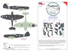 1/24 Seafire Mk.XV Highback Griffon engine camouflage mask