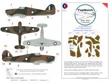 1/24 Seac Hawker Hurricane Mk.I A Camouflage paint masks