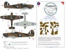 1/24 Seac Hawker Hurricane Mk.I B Camouflage paint masks