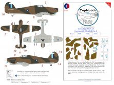 1/32 Seac Hawker Hurricane Mk.IIc B Camouflage paint masks