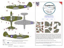 1/32 Bell P-39F Airacobra Usa Panama Canal camouflage paint mask