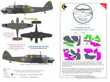 1/48 Rn Bristol Beaufort Mk.I Pat. A Type 2 camouflage mask