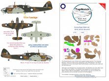 1/48 Seac Bristol Beaufort Mk.I camouflage pattern paint mask