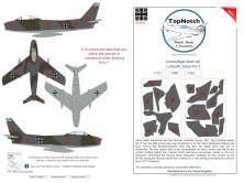1/48 Luftwaffe North-American Sabre Pattern 1 camouflage mask