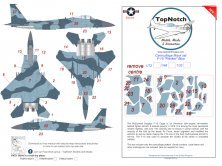 1/48 McDonnell F-15C Eagle Eagle Blue Flanker Camouflage mask