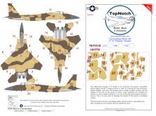 1/48 McDonnell F-15C Eagle Eagle Desert Flanker Camouflage mask