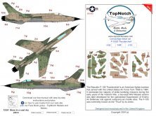 1/48 F-105D Thunderchief camouflage paint mask for Hobby Boss