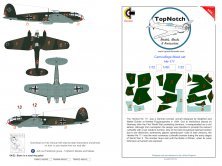 1/72 Heinkel He-111 camouflage pattern paint mask