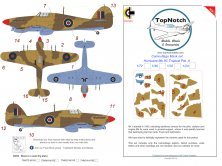 1/72 Hawker Hurricane Mk.IIc Tropical A Camouflage paint masks