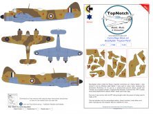 1/72 Bristol Beaufighter tropical B camouflage paint masks