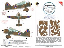 1/72 Westland Lysander Mk.IIIA Raf 1942 camouflage paint mask