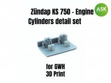 1/35 Zundap Ks 750 Engine Cylinders detail set