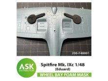 1/48 Supermarine Spitfire Mk.IXc Foam flexible wheel bays mask