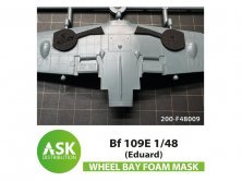 1/48 Messerschmitt Bf 109E Foam flexible wheel bays mask