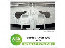 Art Scale Flexible Wheel Bays Mask Seafire F.XVII 1/48 Art Scale Flexible Wheel Bays Mask Seafire F.XVII 1/48
