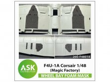 Art Scale F4U-1A Corsair Wheel Bays Foam Masks 1/48