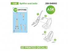 1/48 Spitfire seat belts decals