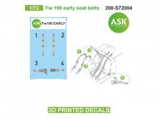 1/72 Fw-190 early seat belts