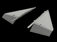 1/48 AJ-37/SF-37/SH-37 Viggen Canard correction set