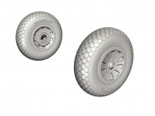1/32 P-51D Mustang  wheels cross tread