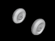 1/72 Reggiane Re 2005 Main Wheels