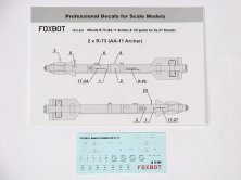 1/72 Soviet Missile R-73 & 7/8 points for Sukhoi Su-27 Stencils