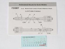 1/72 Soviet Missile R-73 & 7/8 points of Digital Su-27 Stencils